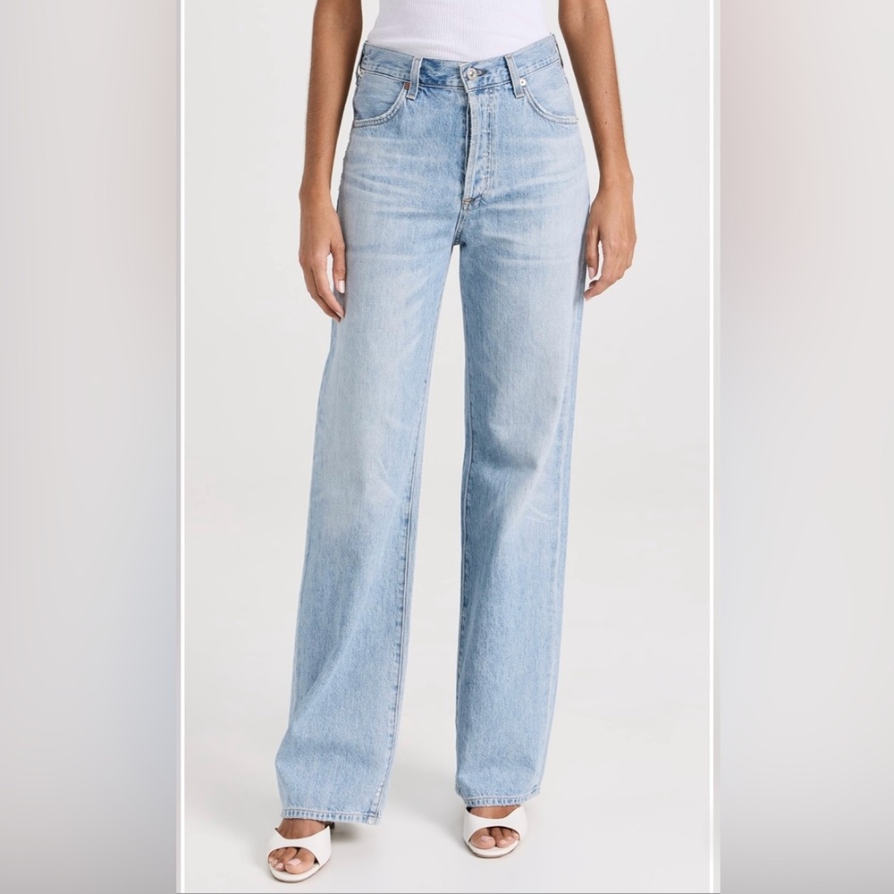 Citizens Of Humanity Light Blue Flare & Wide Leg Jeans